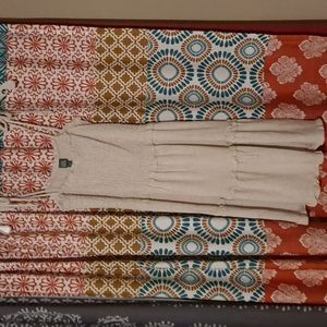 Linen blend short dress